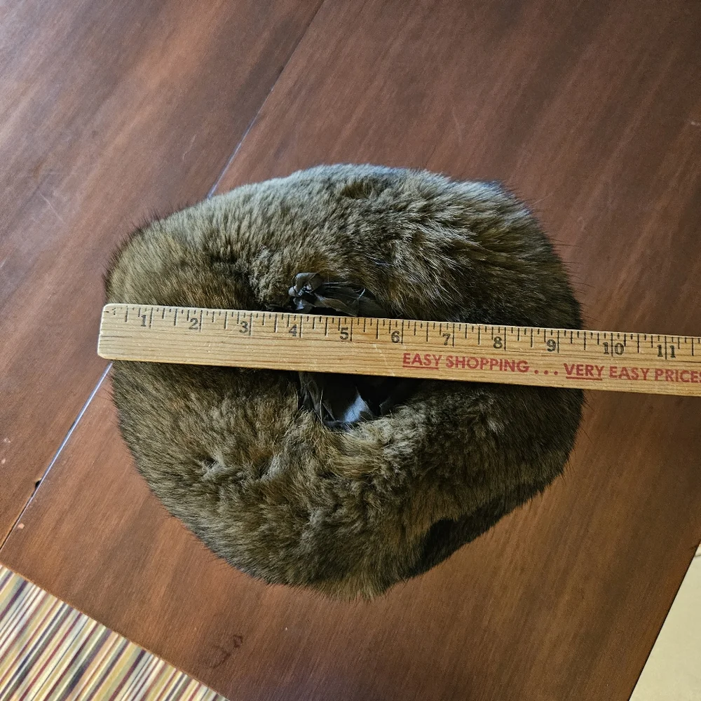 Fur Muff Walking & Sleigh Travel Fashion Essential Accessory -Over 100 Years Old